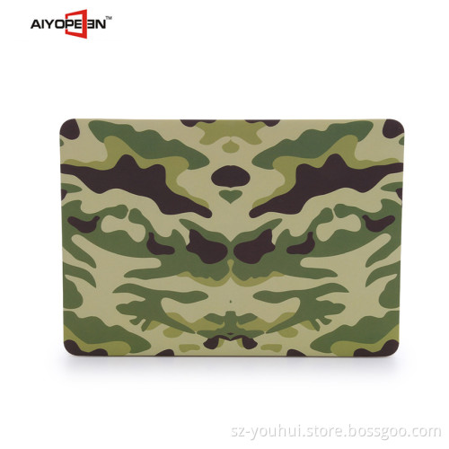 High quality Camouflage green hard case for macbook, Frosted PC Case Camouflage Surface for macbook 11/12/13/15 inch